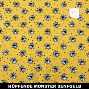 Hüpfende Monster senfgelb