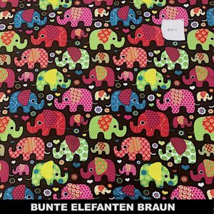 bunte Elefanten braun