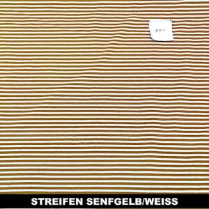 Streifen senfgelb/weiß