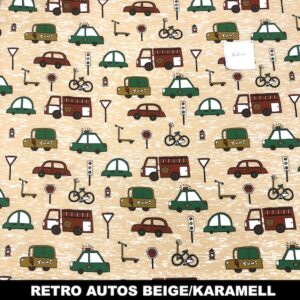 Retro Autos beige caramel