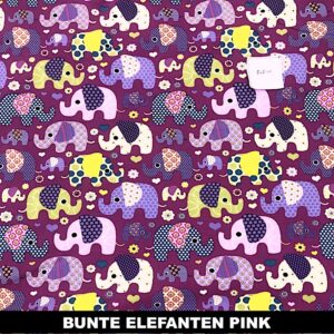 bunte Elefanten pink