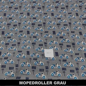 Mopedroller grau