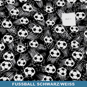 Fussball schwarz/weiß