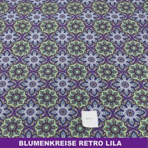 Blumenkreise retro lila