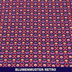 Blumenmuster retro