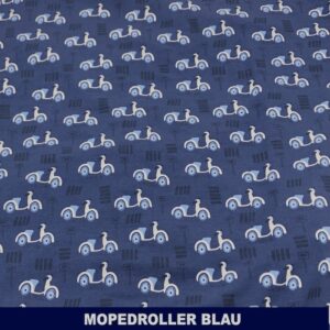 Mopedroller blau