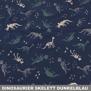 Dinosaurierskelett dunkelblau