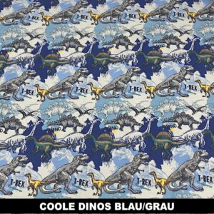 Coole Dinos blau/grau