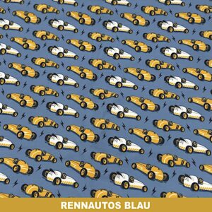 Rennautos blau