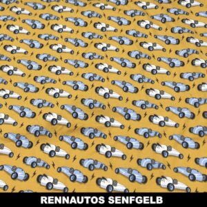 Rennautos senfgelb