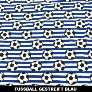 Fussball gestreift blau