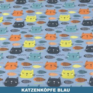 Katzenköpfe blau