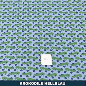 Krokodile hellblau