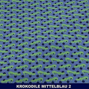 Krokodile mittelblau 2