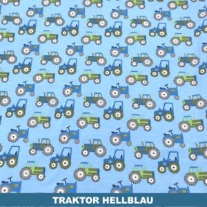 Traktor hellblau