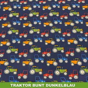 Traktor bunt dunkelblau