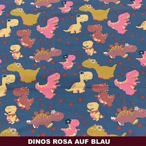 Dinos rosa auf blau