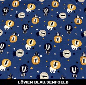 Löwen blau/senfgelb