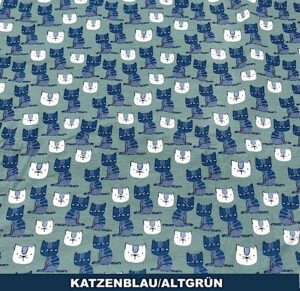 Katzen blau/altgrün