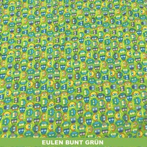 Mini Eulen bunt grün