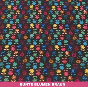 Bunte Blumen braun