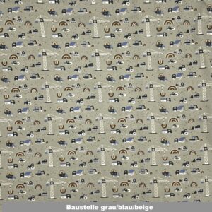 Baustelle grau/blau/beige