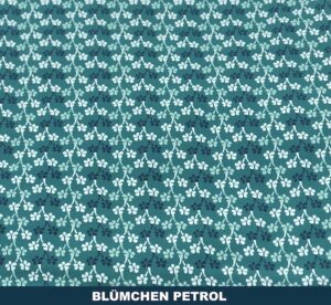 Blümchen petrol