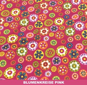 Retro Blumenkreise pink