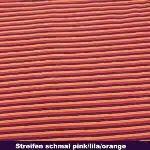 Streifen schmal pink/lila/orange