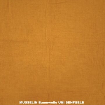 MUSSELIN UNI SENFGELB