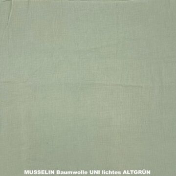MUSSELIN UNI LICHTES ALTGRÜN