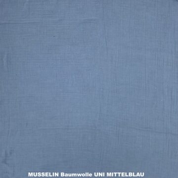 MUSSELIN UNI MITTEL(JEANS)BLAU