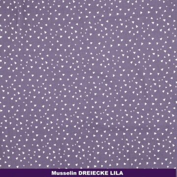 MUSSELIN DREIECKE LILA