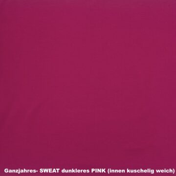 Ganzjahres- SWEAT UNI DUNKELPINK