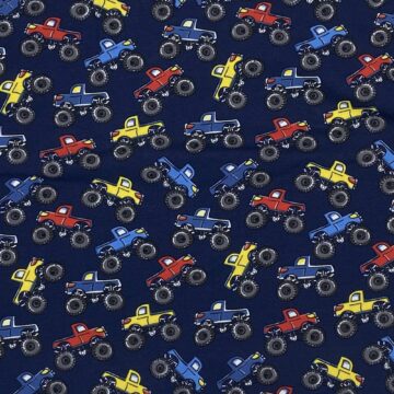 Monstertrucks bunt blau