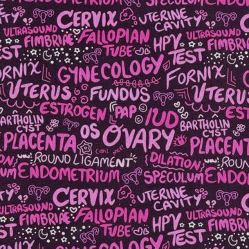 Gynäkologie Begriffe pink